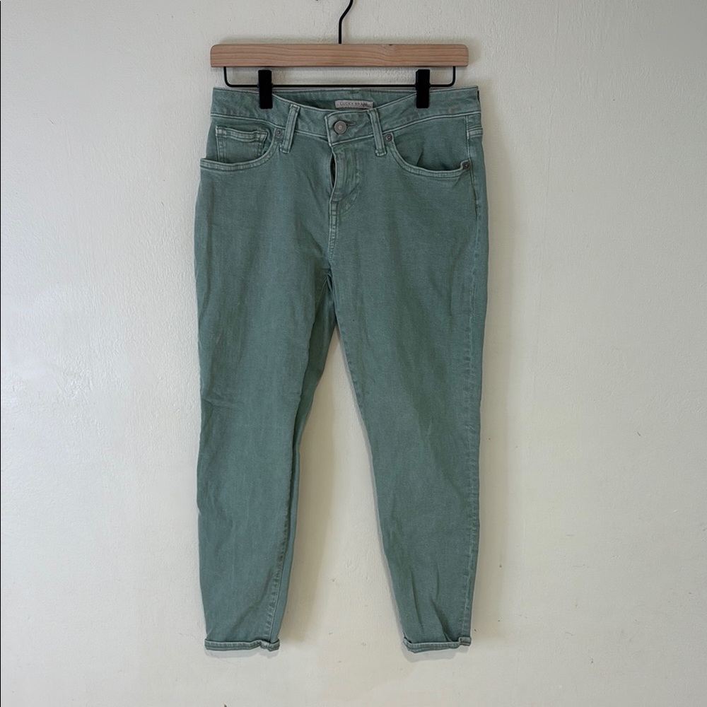 Lucky Brand Green Cropped Ankle Jeans